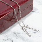 Collier de noms multi-verticaux - MC