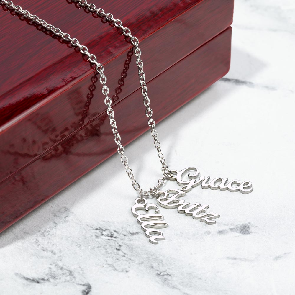 Collier de noms multi-verticaux - MC