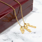 Collier de noms multi-verticaux - MC