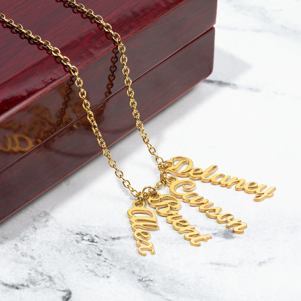 Collier de noms multi-verticaux - MC