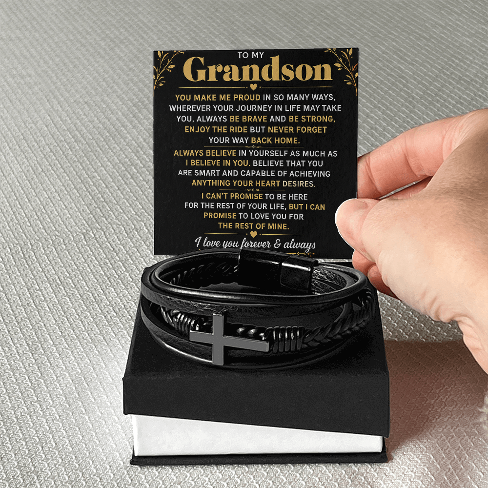 Bracelet croix masculin