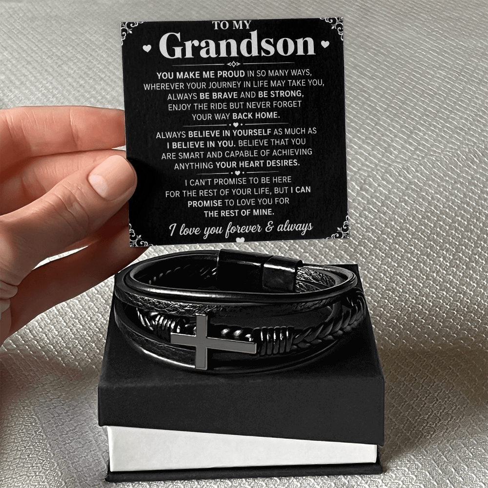Bracelet croix masculin