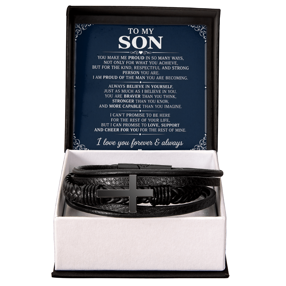 Bracelet croix masculin