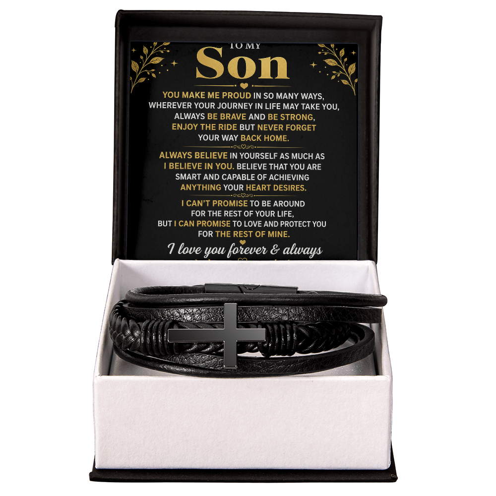 Bracelet croix masculin