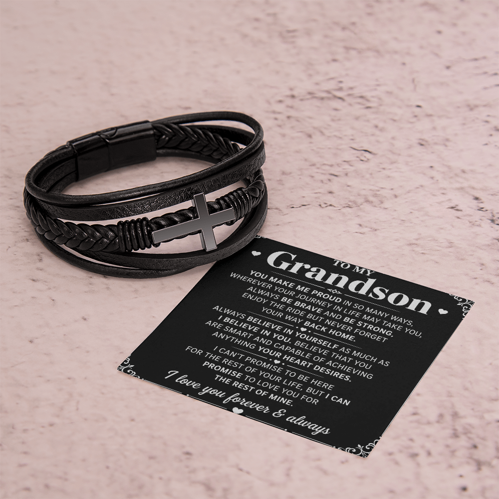 Bracelet croix masculin