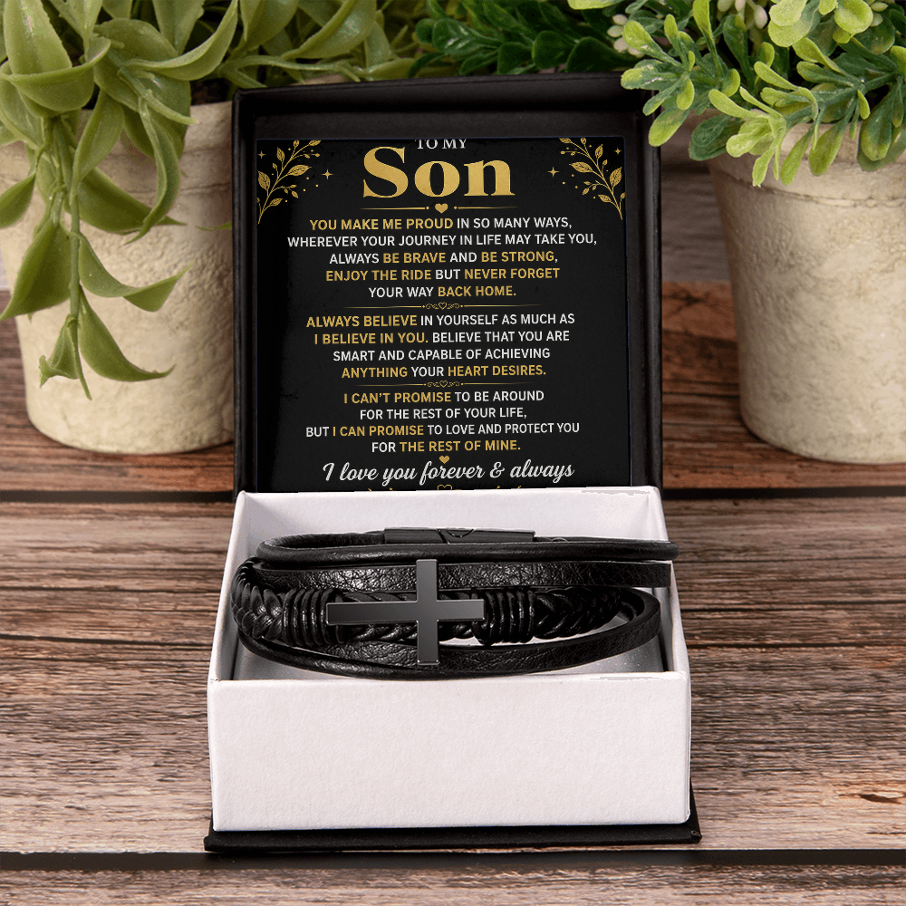 Bracelet croix masculin