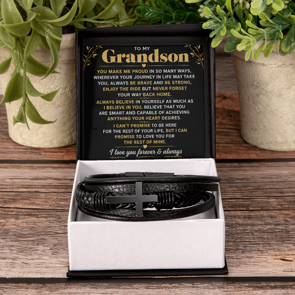 Bracelet croix masculin