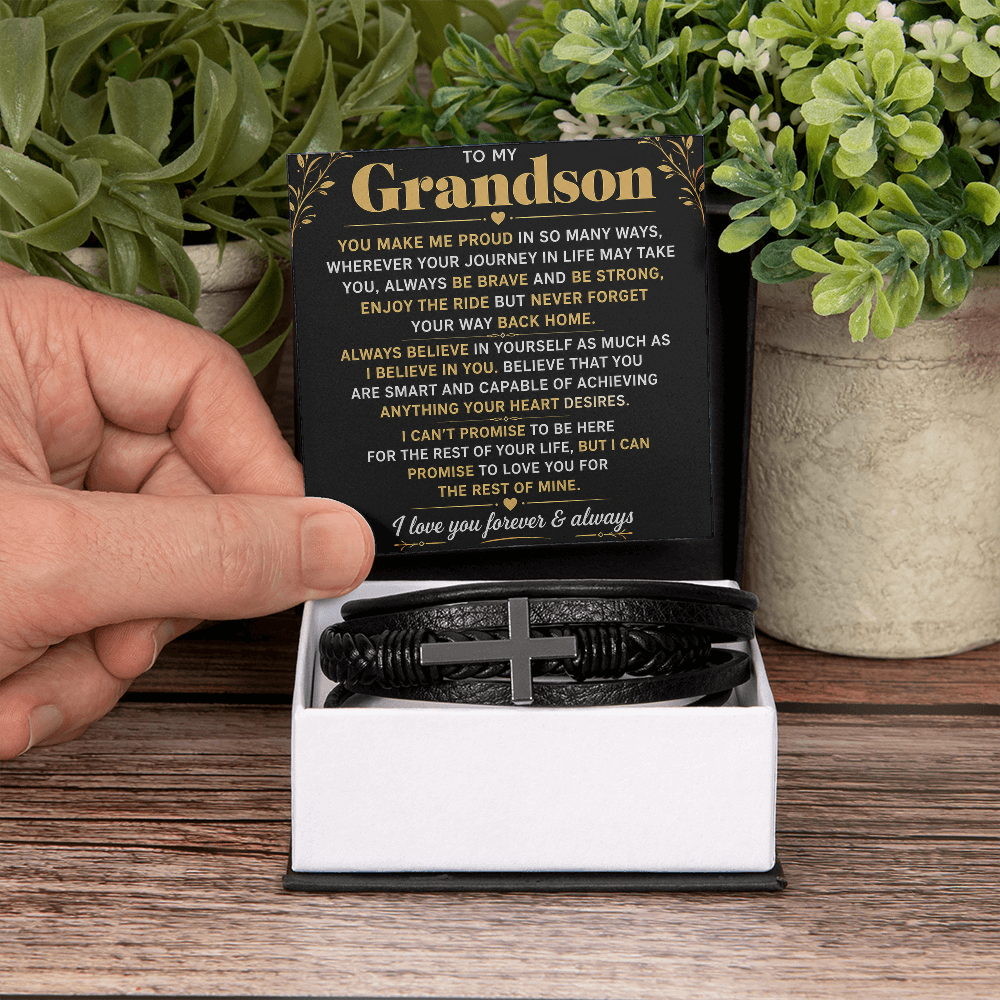 Bracelet croix masculin