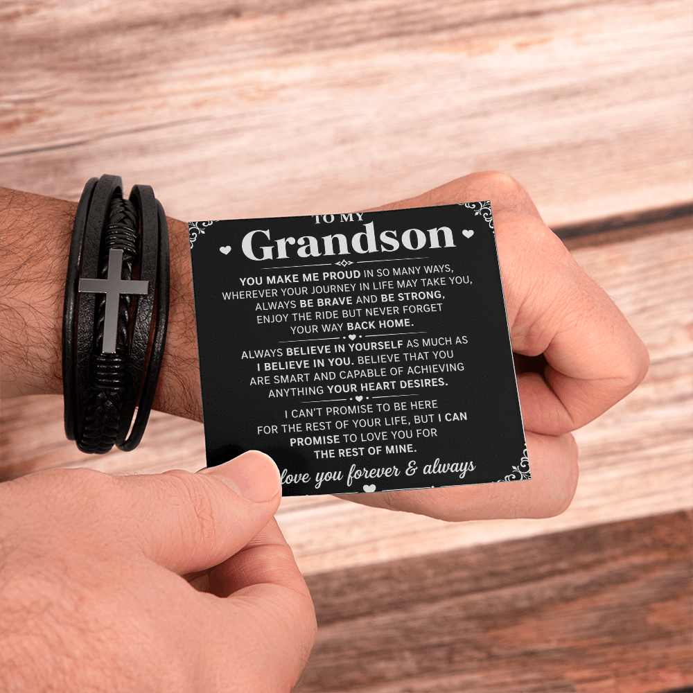 Bracelet croix masculin