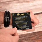 Bracelet croix masculin