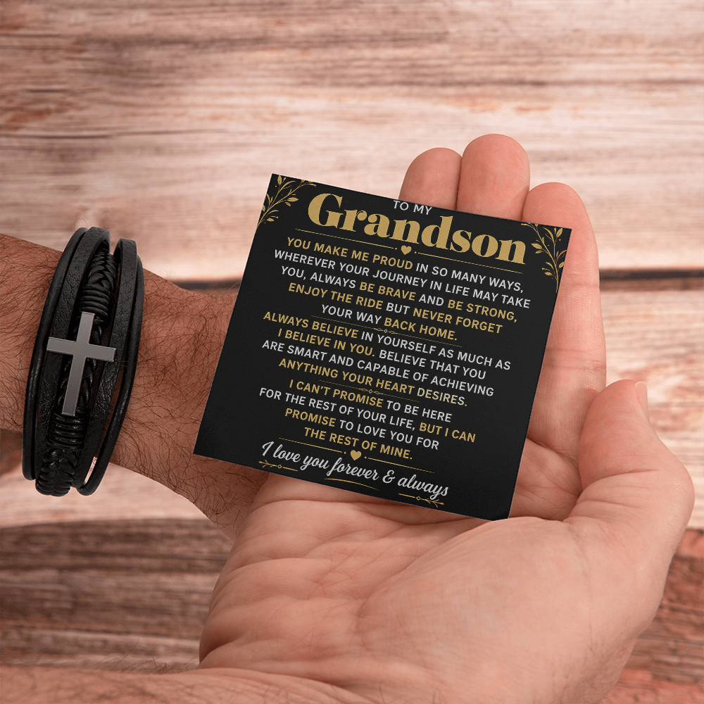 Bracelet croix masculin