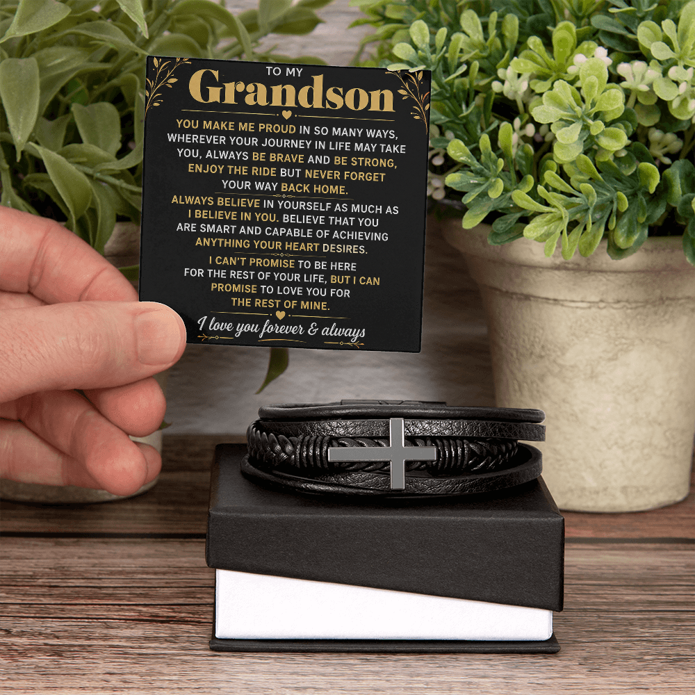 Bracelet croix masculin