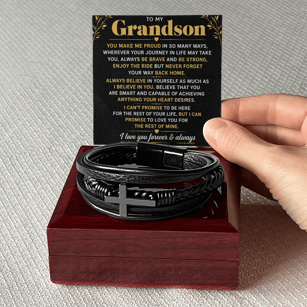 Bracelet croix masculin