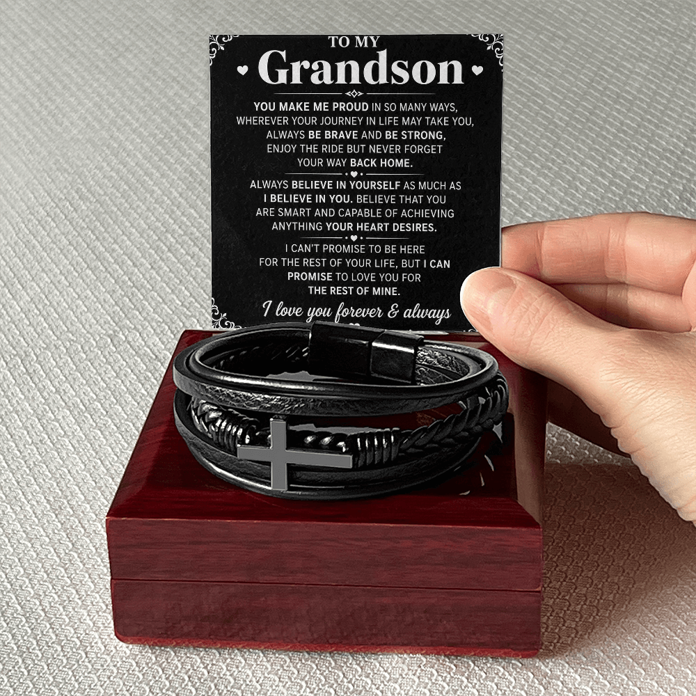 Bracelet croix masculin