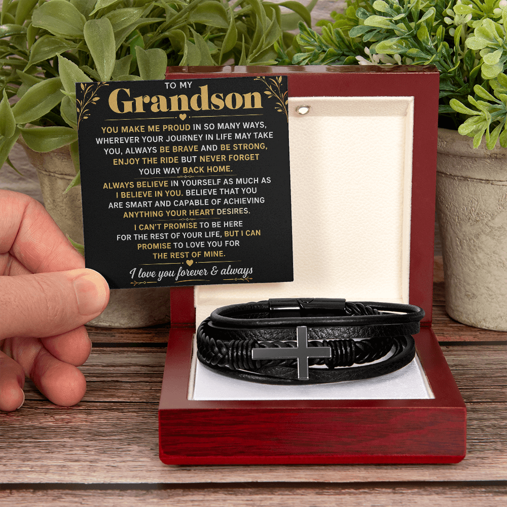 Bracelet croix masculin