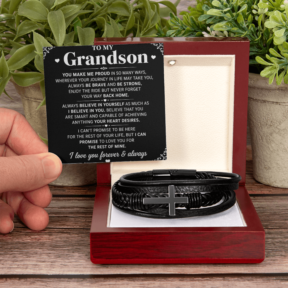 Bracelet croix masculin