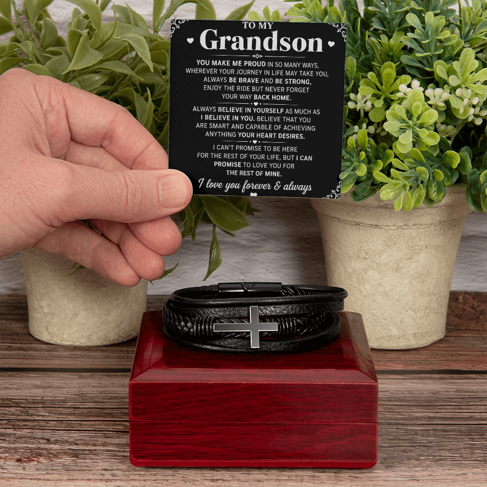 Bracelet croix masculin
