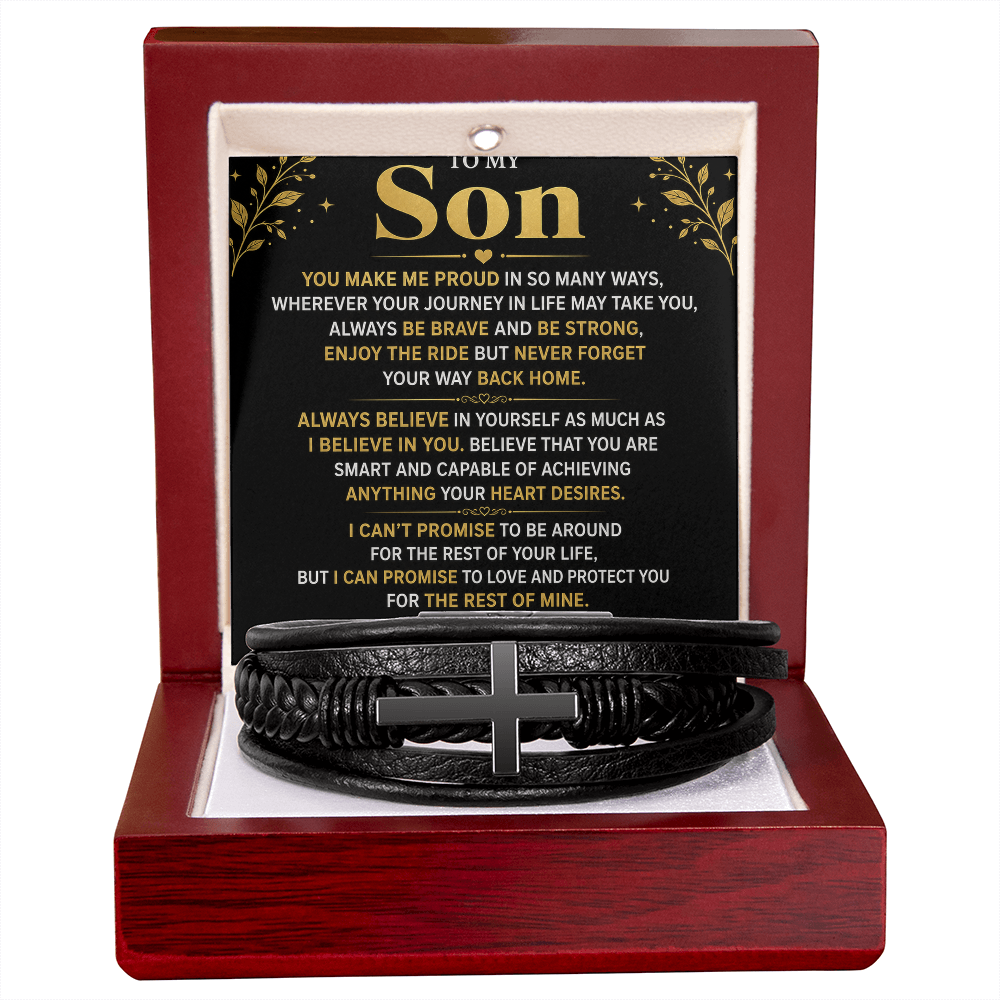 Bracelet croix masculin
