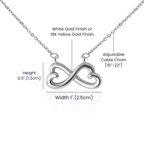 Collier Love Knot - Variantes en or jaune et blanc