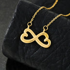 Collier Love Knot - Variantes en or jaune et blanc