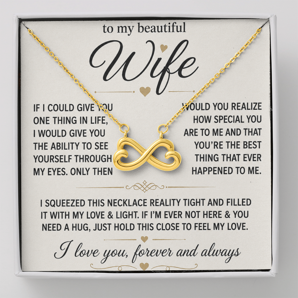 Collier Love Knot - Variantes en or jaune et blanc