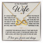 Collier Love Knot - Variantes en or jaune et blanc