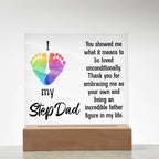 Acrylic Square Plaque - My Step Dad