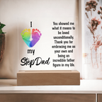 Acrylic Square Plaque - My Step Dad
