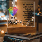 Acrylic Square Plaque - My Step Dad