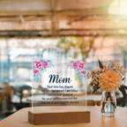 Acrylic Square Plaque - Mom