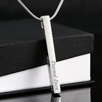 4-Sided Stick Necklace - Engraved POD MC