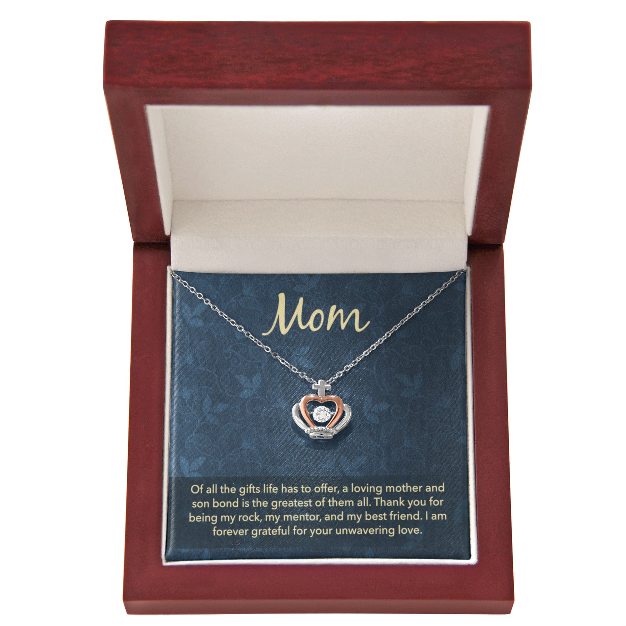 Collier Pendatif Couronne - Mom