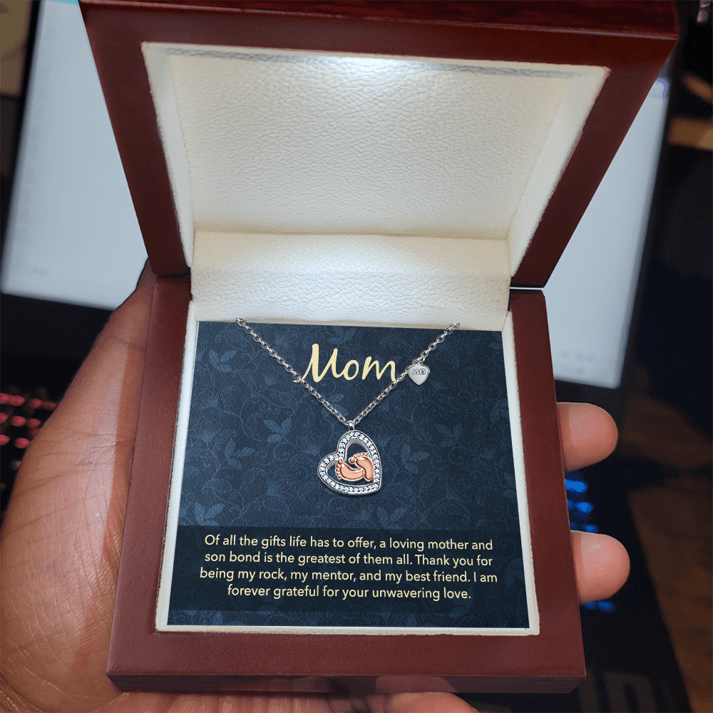 Collier en forme de cœur Baby Feet