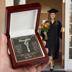 Graduation Cap Name Necklace