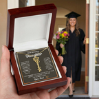 Graduation Cap Name Necklace