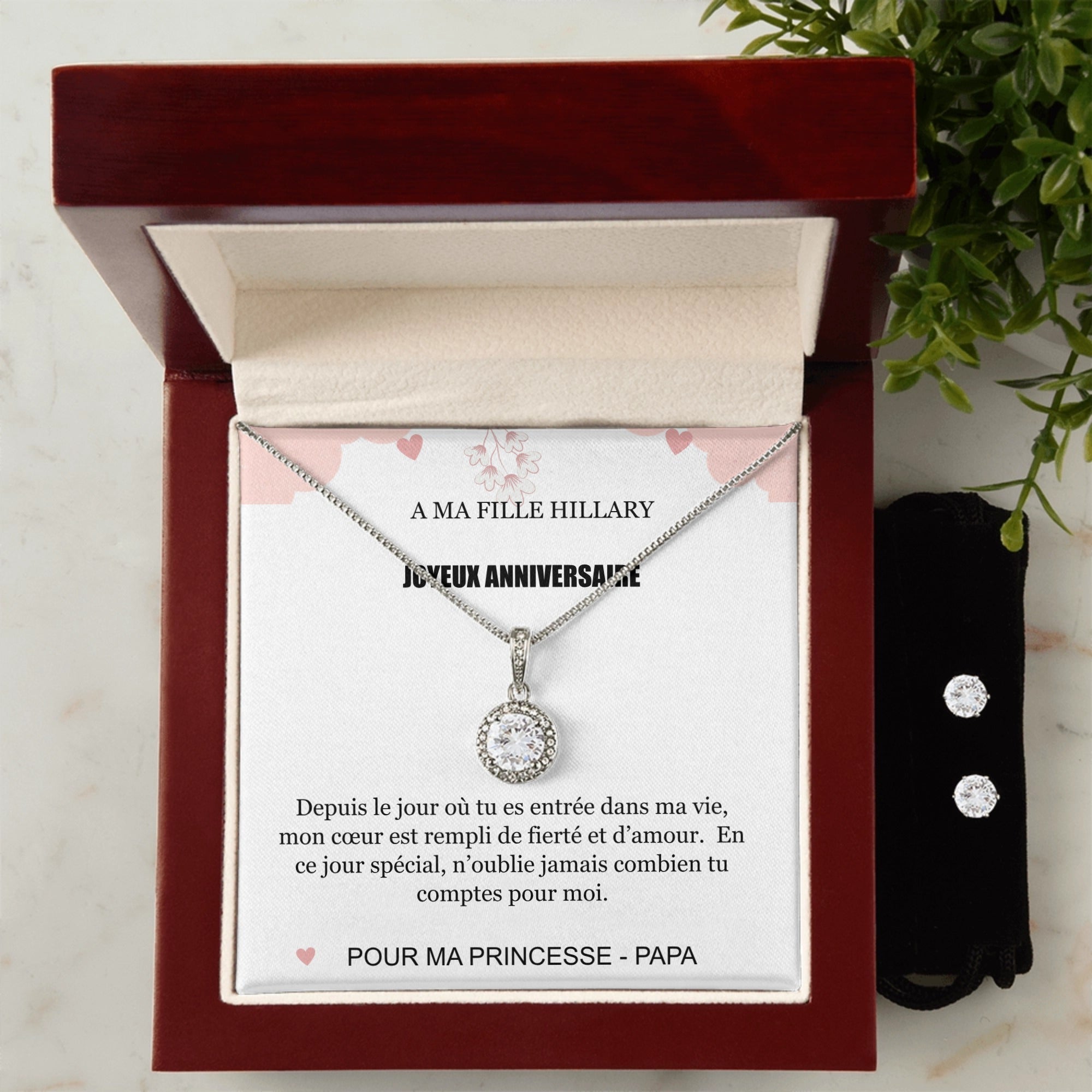 COLLIER ESPOIR ETERNEL - JOYEUX ANNIVERSAIRE HILLARY