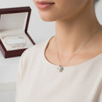 COLLIER NOEUD D'AMOUR - HEUREUX MARIAGE A MA FILLE HELENA