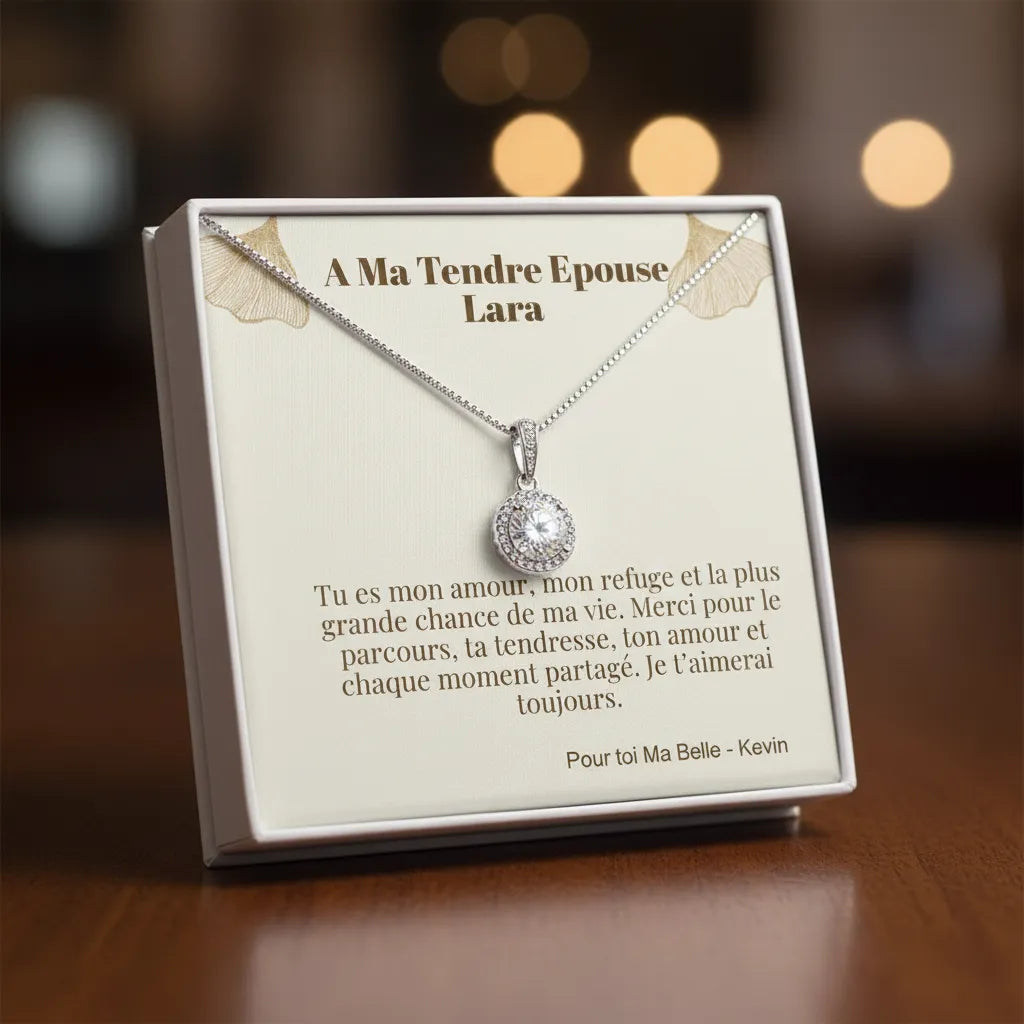 COLLIER ESPOIR ETERNEL - A MA TENDRE EPOUSE