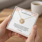 COLLIER NOEUD D'AMOUR - A MA GENEREUSE MAMAN